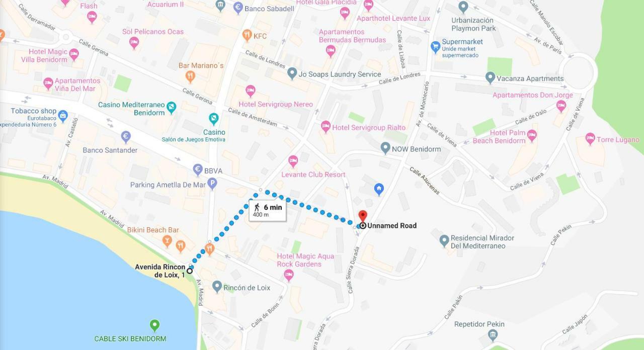 Holiday Apartment 5 Min To Levante Beach Benidorm Ngoại thất bức ảnh